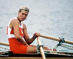 Canada's Silken Laumann competing in the rowing event at the 1988 Olympic games in Seoul. (CP PHOTO/ COA/ Cromby McNeil)