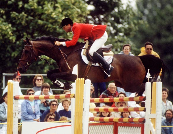 Canada's Ian Miller riding Future Shock in the equestrian event at the 1988 Olympic games in Seoul. (CP PHOTO/ COA/ C. McNeil)