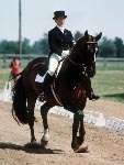 Canada's Cindy Ishoy rides Dynasty in the equestrian event at the 1988 Olympic games in Seoul. (CP PHOTO/ COA/ C. McNeil)