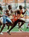 Canada's Ben Johnson competes in the 100m event at the 1988 Olympic games in Seoul. (CP PHOTO/ COA/ T. O'lett)