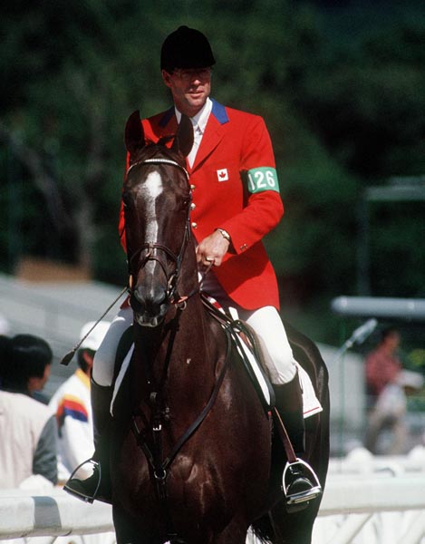 Canada's Ian Miller rides Big Ben in the equestrian event at the 1988 Olympic games in Seoul. (CP PHOTO/ COA/ C. McNeil)