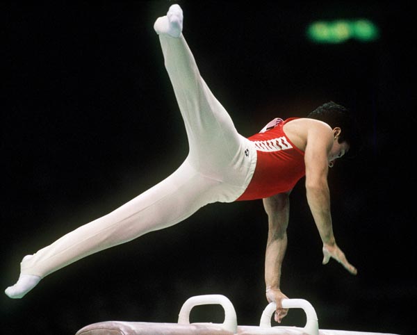 Canada's Alan Nolet competes in the gymnastics event at the 1988 Olympic games in Seoul. (CP PHOTO/ COA/ Tim O'lett)