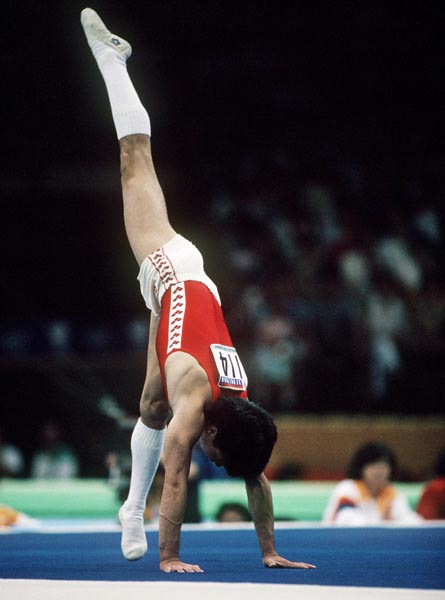 Canada's Alan Nolet competes in the gymnastics event at the 1988 Olympic games in Seoul. (CP PHOTO/ COA/ Tim O'lett)