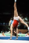 Canada's James Rozon competes in the gymnastics event at the 1988 Olympic games in Seoul. (CP PHOTO/ COA/ Tim O'lett)