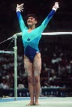 Canada's Cathy Giancaspro competes in the gymnastics event at the 1988 Olympic games in Seoul. (CP PHOTO/ COA/ Tim O'lett)