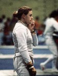 Canada's Marie-Huguette Cormier competing in the fencing  event at the 1988 Olympic games in Seoul. (CP PHOTO/ COA/ T. O'Lett)
