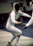 Canada's Marc Lavoie (left) competes in the fencing event at the 1976 Olympic games in Montreal. (CP PHOTO/ COA/ BB)