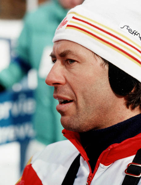 Canada's Laurent Roux coach for the cross country ski team at the 1988 Calgary Olympic winter Games. (CP PHOTO/COA/ J. Gibson)