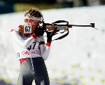 Canada's Ken Karpoff competes in the biathlon event at the 1988 Calgary Olympic winter Games. (CP PHOTO/COA/J. Gibson)