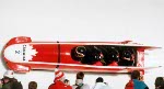 Canada's Ken LeBlanc, part of the bobsleigh team at the 2002 Salt Lake City Olympic winter  games. (CP Photo/COA)