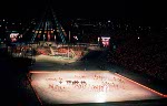 Canada's Marie-Claude Doyon participates in the luge event at the 1988 Winter Olympics in Calgary. (CP PHOTO/COA/ T. O'lett)