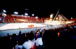 Canada's Marie-Claude Doyon participates in the luge event at the 1988 Winter Olympics in Calgary. (CP PHOTO/COA/ T. O'lett)