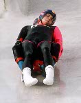 Canada's Kyle Connelly, part of the luge team at the 2002 Salt Lake City Olympic winter  games. (CP Photo/COA)