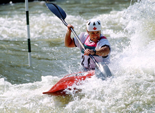 Canada's Sheryl Boyle competes in the white water kayak event at the 1996 Atlanta Summer Olympic Games. (CP PHOTO/COA/EL)
