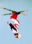 Canada's John Smart competes in the freestyle moguls event at the 1992 Albertville Olympic winter Games. (CP PHOTO/COA/Scott Grant)