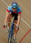 Canada's Curt Harnett competes in the track cycling event at the 1998 Olympic games in Atlanta. (CP PHOTO/ COA/ Mike Ridewood)