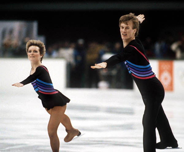 Canada's Barbara Underhill and Paul Martin compete in the figure skating-pairs event at the 1984 Sarajevo Olympic winter Games. (CP PHOTO/COA/Tim O'lett)