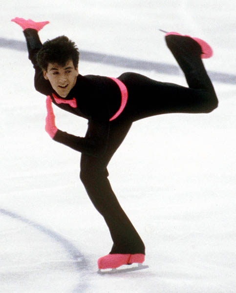 Brian Orser du Canada participe au patinage artistique aux Jeux olympiques d'hiver de Sarajevo de 1984. (Photo PC/AOC)