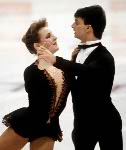 Canada's Kelly Johnson and her partner John Thomas perform during the Ice Dancing competition at the 1984 Sarajevo Winter Olympic Games . (CP PHOTO/COA/ Crombie McNeil).