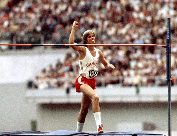 Canada's Greg Joy wins the Silver medal in the high jump event at the 1976 Summer Olympic games in Montreal. (CP Photo/COA/RW)