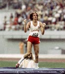 Canada's Greg Joy prepares for the high jump event at the 1976 Summer Olympic games in Montreal. (CP Photo/COA/RW)