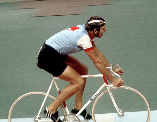 Canada's Jocelyn Lovell competes in a cycling event at the 1976 Summer Olympics in Montreal. (CP PHOTO/ COA/ RW)