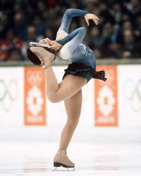 Canada's Kay Thomson competes in the figure skating event at the 1984 Sarajevo Winter Olympics.  (CP PHOTO/ COA/ Crombie McNeil)
