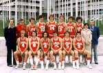 Canada's Alexander Devlin plays basketball at the 1976 Montreal  Olympic Games. (CP PHOTO/COA/BB)