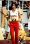 Canada's Margaret Howe (left) competes in an athletics event at the 1976 Olympic games in Montreal. (CP PHOTO/ COA/RW)