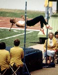 Canada's Diane Jones competes in an athletics event at the 1976 Olympic games in Montreal. (CP PHOTO/ COA/RW)