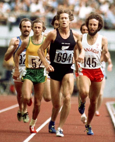 Canada's Paul Craig (right) competes in an athletics event at the 1976 Olympic games in Montreal. (CP PHOTO/ COA/RW)