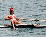 Canada's Colette Pepin competes in the women's rowing event at the 1976 Montreal Olympic Games. (CP Photo/COA)