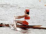 Canada's Colette Pepin competes in the women's rowing event at the 1976 Montreal Olympic Games. (CP Photo/COA)