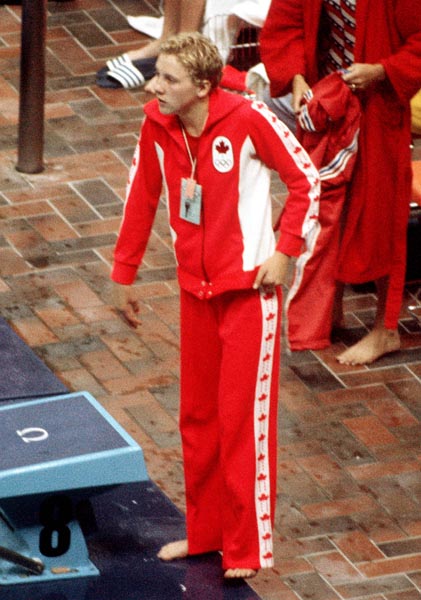 Canada's Cheryl Gibson competes in a swimming event at the 1976 Summer Olympic games in Montreal. (CP Photo/COA/RW).