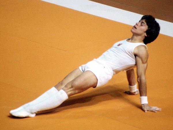 Canada's Keith Carter competes in a gymnastics event at the 1976 Olympic games in Montreal. (CP PHOTO/ COA/ RW)
