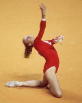Canada's Patti Rope competes in a gymnastics event at the 1976 Olympic games in Montreal. (CP PHOTO/ COA/ RW)
