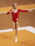 Canada's Karen Kelsall competes in a gymnastics event at the 1976 Olympic games in Montreal. (CP PHOTO/ COA/ RW)