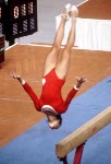 Canada's Nancy McDonnell competes in a gymnastics event at the 1976 Olympic games in Montreal. (CP PHOTO/ COA/ RW)