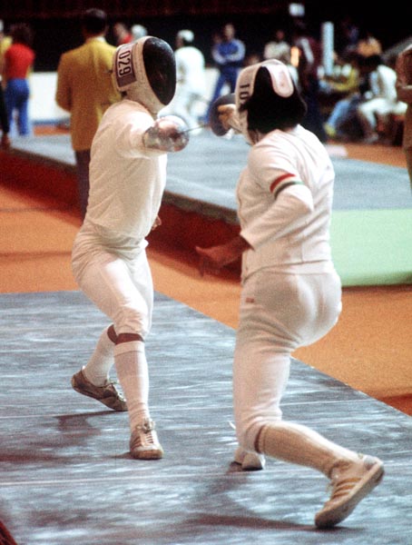 Canada's Eli Sukunda competes in the fencing event at the 1976 Olympic games in Montreal. (CP PHOTO/ COA/BB)
