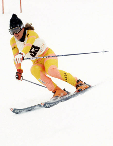 Canada's Andrea Bedard participates in the alpine ski event at the 1984 Winter Olympics in Sarajevo. (CP PHOTO/ COA/Crombie McNeil)