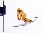 Canada's Liisa Savijarvi participates in the alpine ski event at the 1984 Winter Olympics in Sarajevo. (CP PHOTO/ COA/C. McNeil)