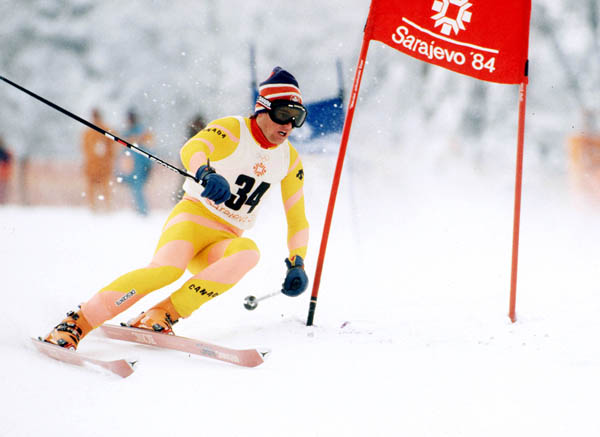 Canada's James Read participates in the alpine ski event at the 1984 Winter Olympics in Sarajevo. (CP PHOTO/ COA/C. McNeil)