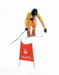 Canada's Karen Percy participates in the alpine ski event at the 1988 Winter Olympics in Calgary. (CP PHOTO/ COA/C. McNeil)