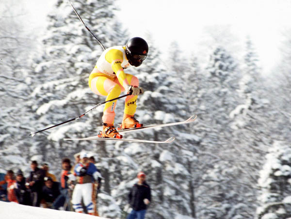 Canada's Steve Podborski participates in the alpine ski event at the 1984 Winter Olympics in Sarajevo. (CP PHOTO/ COA/Crombie McNeil)