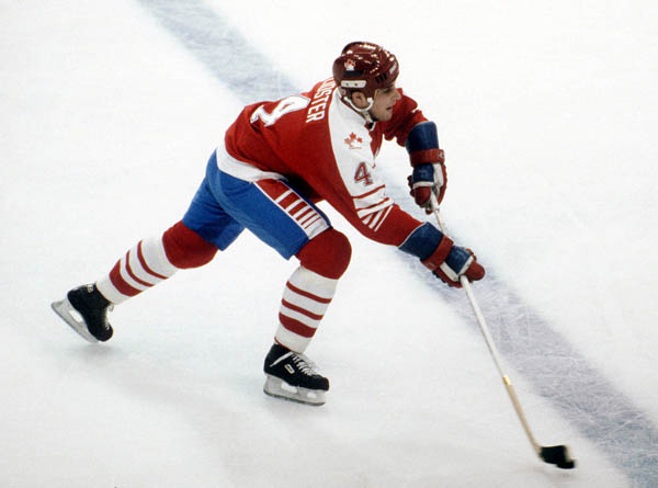Canada's Doug Lidster competes in hockey action at the 1984 Winter Olympics in Sarajevo. (CP PHOTO/ COA/O. Bierwagon )