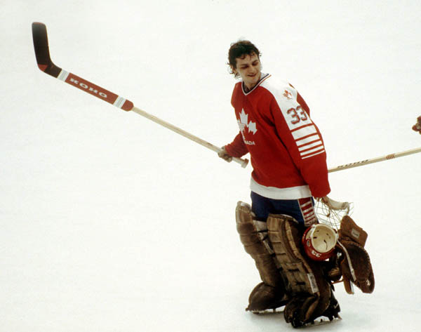 Canada's Mario Gosselin skates off the ice after a game against the United States at the 1984 Winter Olympics in Sarajevo. (CP PHOTO/ COA/O. Bierwagon )
