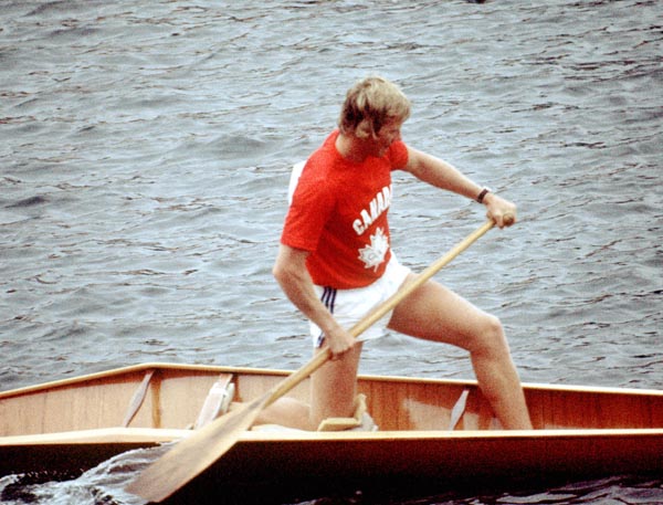 Canada's Jim Wood  competes in a canoeing event at the 1976 Olympic games in Montreal. (CP PHOTO/ COA/ Tim O'lett)