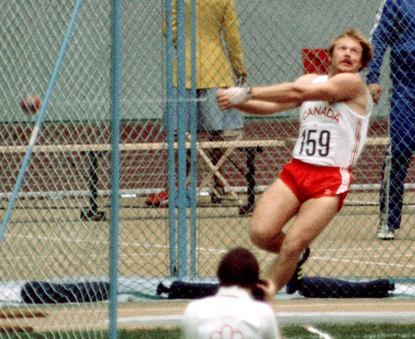 Canada's Murray Keating competes in the hammer throw at the 1976 Olympic games in Montreal. (CP PHOTO/ COA/RW)