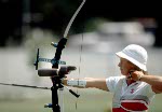 Canada's Lucille Lemay chosen for the archery team but did not compete in the boycotted 1980 Moscow Olympics . (CP Photo/COA)
