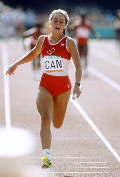 Canada's France Gareau competes in an athletics event at the 1984 Olympic games in Los Angeles. (CP PHOTO/ COA/JM)
